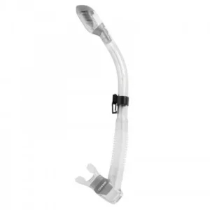 Cressi Dry Snorkel Clear-Silver