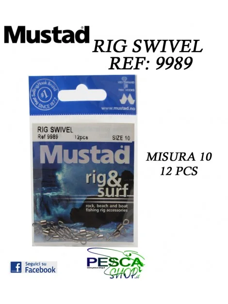 MUSTAD RIG SWIVEL REF: 9989