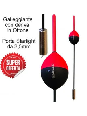 Galleggiante Scorrevole con deriva in ottone