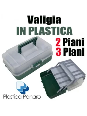 VALIGIA PORTA ATTREZZI (2 e 3 PIANI) CON COPERCHIO TRASPARENTE