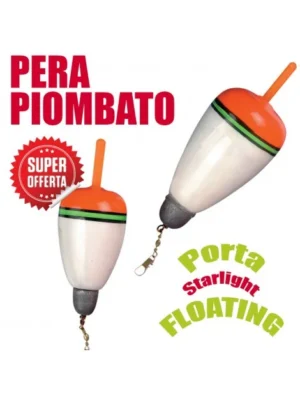 Galleggiante a PERA PIOMBATO – Con Portastarlight