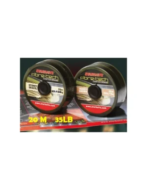 STARBAITS HILO RECUBIERTO, FIBRE-TEC PIEDRA, COLOR GRAVA 20M