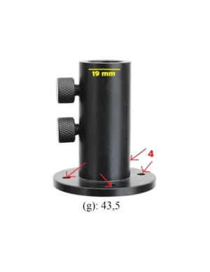 STARBAITS SOLIDZ STAGE APOIO MAT PRETO 19MM