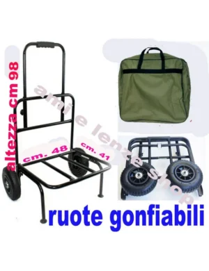 Carrello Da Pesca Surfcasting Ruote Gonfiabili