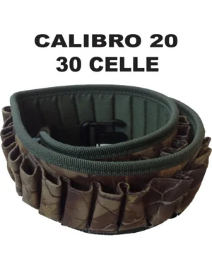 Cartuccera Verde Calibro 20 Cartucciera Cordura 30 Celle