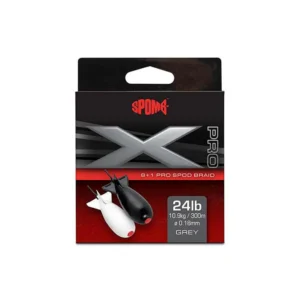 X Pro Braid Grey 8+1 0.18mm 24lbs – Spomb
