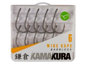 Korda Hooks Kamakura Wide Gape Barbless Hooks