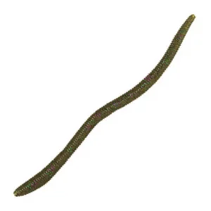 Flick’n Shimmy Worms 4,8” Green Pumpkin Candy