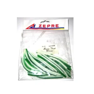 0308 Bionic trout worm Verde Bianco