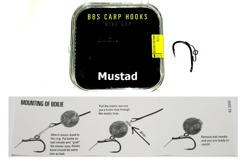 Mustad D ring Micro Barb numero 2