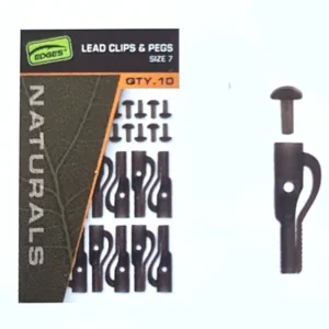 Fox Cac829 Naturals Size 7 Lead Clips e Pegs