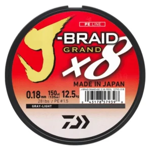 Daiwa J Braid Grand X8 Tresse Grise – 135M
