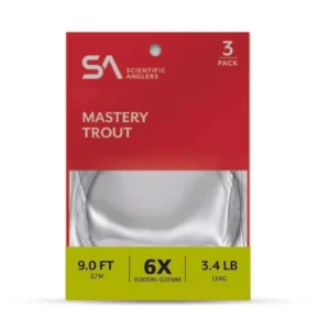 Scientific Anglers Mastery Trout Leader 9′ 3-pack