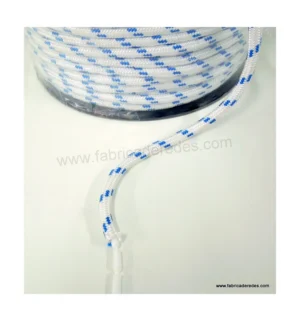 Corde flottante 10mm Blanc-bleu
