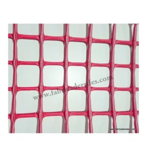 Rete di plastica quadrata rossa 3cm x 3cm