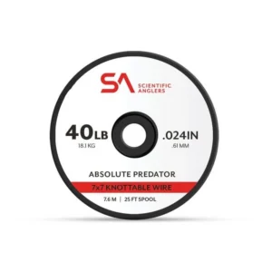 Scientific Anglers Absolute Predator 7×7 Knotable Wire 25′ – 7.6m