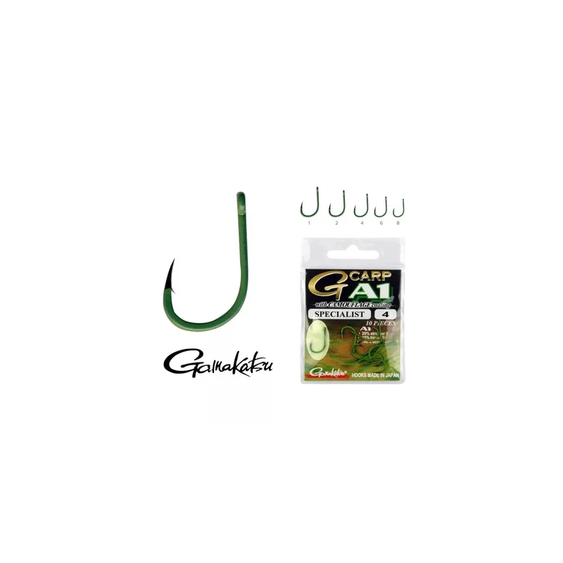 GAMAKATSU G CARP A1 HARD SPECIALIST COATED CAMO GREEN