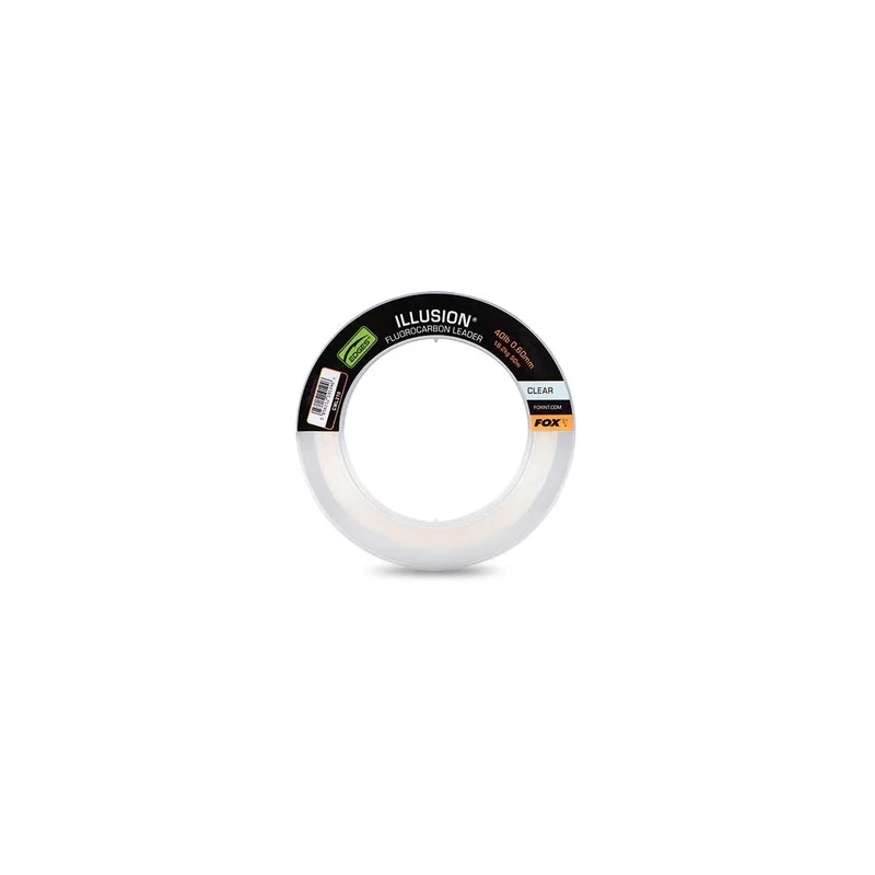 °’FOX ILLUSION FLUOROCARBON LEADERS CLEAR NEW 24