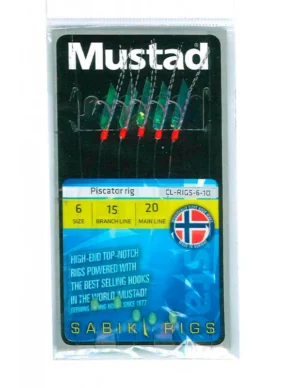SABIKI PISCATOR RING MUSTAD (5 ANELLI)