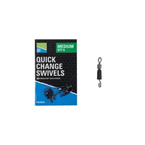PRESTON – QUICK CHANGE SWIVELS – QTY 8