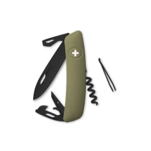COLTELLINO SVIZZERO – SWIZA – D03 ALL BLACK, OLIVE