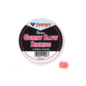 FEENYX BAITS – GUMMY SLOW SINKING Cotton Candy 5MM