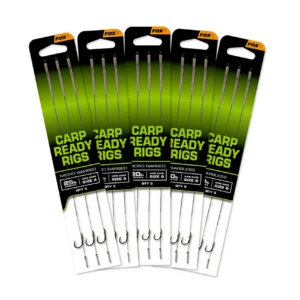 FOX – CARP READY RIGS MICRO BARBED 20lb CORETEX (3PZ)