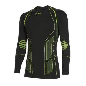 X TECH – MAGLIA TITANIUM GIROCOLLO – NERO