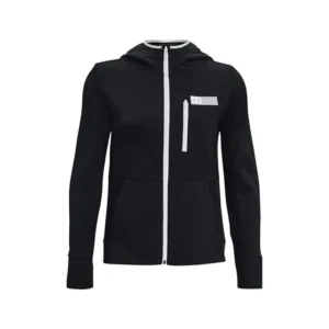 UNDER ARMOUR – DONNA – FELPA CON CAPPUCCIO ARMOURED MIXED MEDIA F Black / White – 001