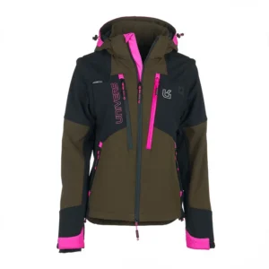 UNIVERS – DONNA – GIACCA CACCIA CORTINA MANICA STACCABILE U-TEX Verde/Fucsia