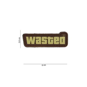 PATCH – TOPPA 3D IN PVC WASTED marrone consumato #14014
